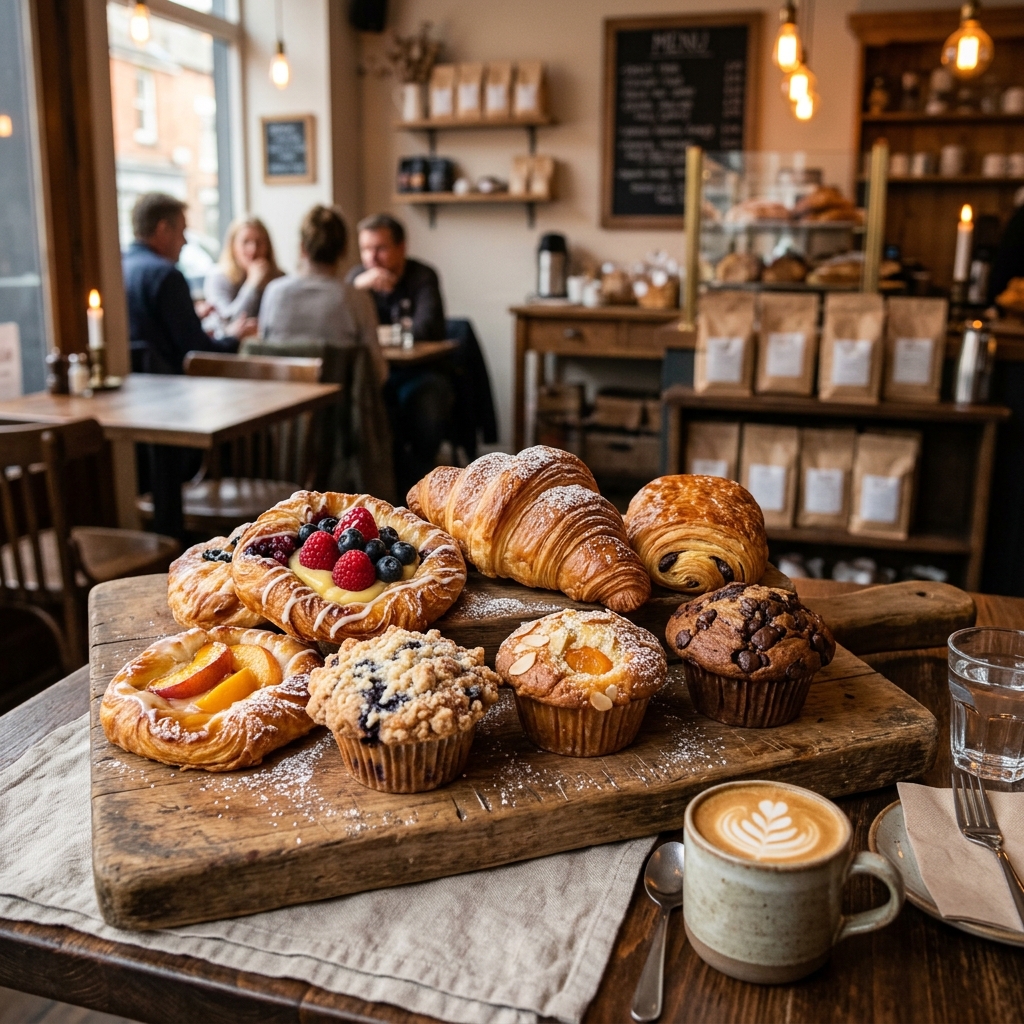 Freshly baked pastries